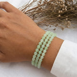 Pack Triple de Jade: 3 Pulseras 4mm + Tobillera · Equilibrio Cuerpo, Mente y Espíritu