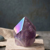 Amatista Aqua Aura: Limpia Chakra Corazón, Garganta y Tercer Ojo